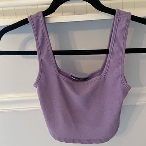Shein cropped purple tank